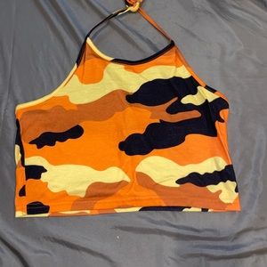 Camo halter top
